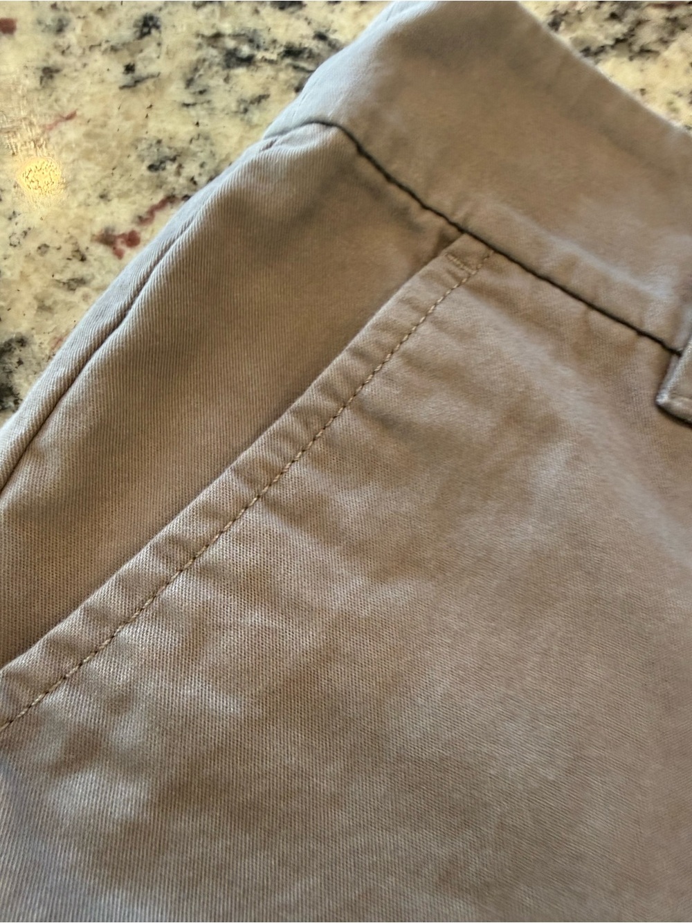 LOFT Taupe Mid-Rise Chino Shorts 10 - Picture 4 of 14